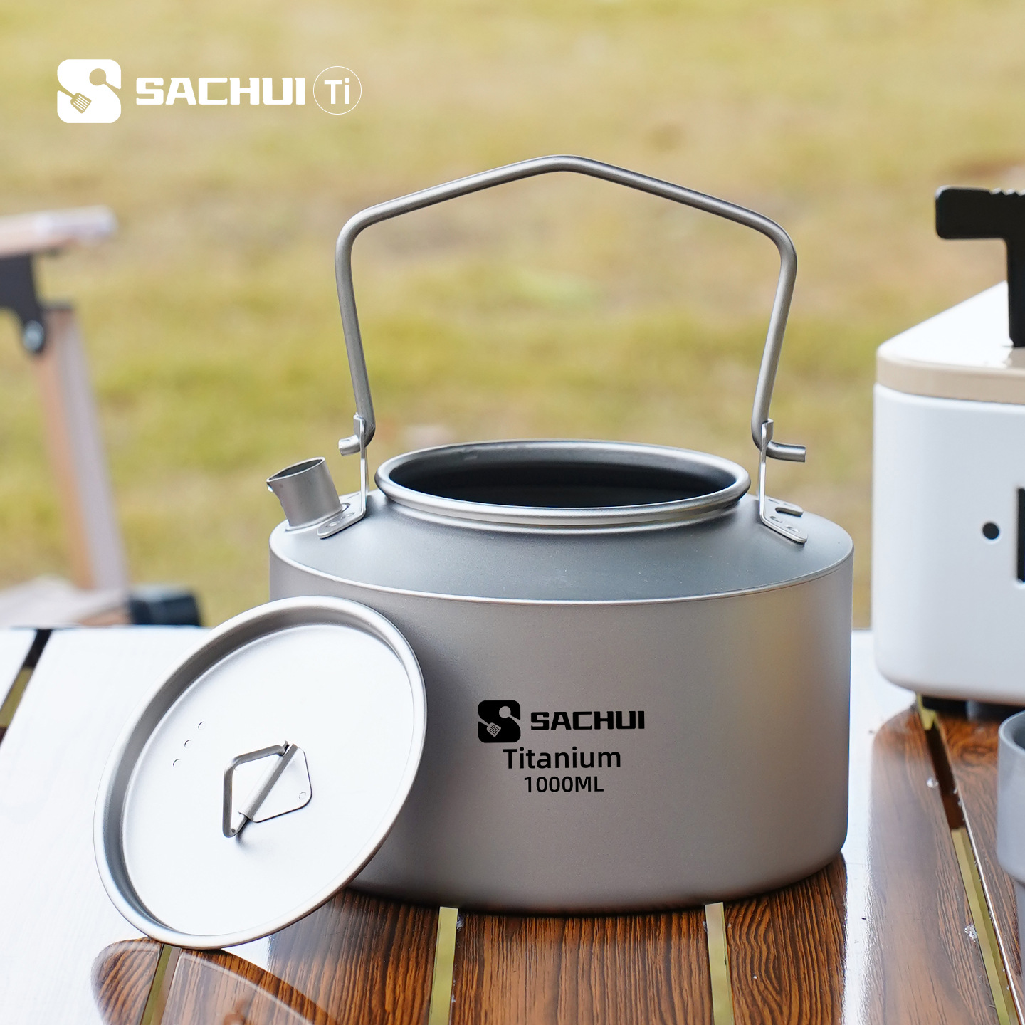 Coffee Equipment Camping - Чайник из чистого титана 1000 мл,