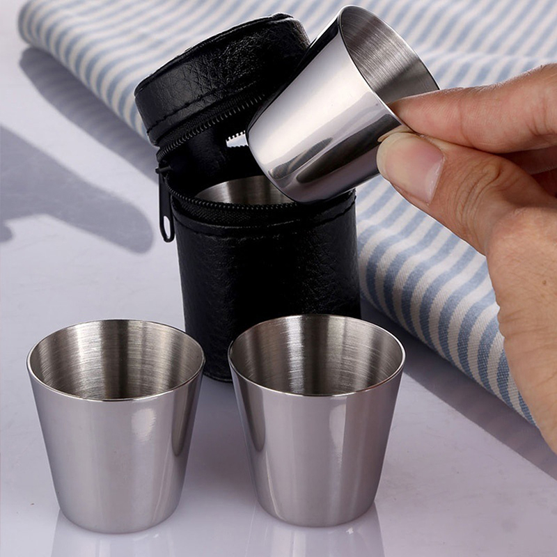 4/6 шт. чашки из нержавеющей с – обзор и цена Coffee Equipment Camping