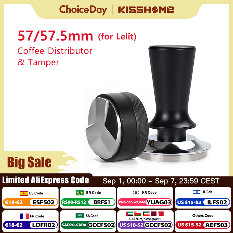 Темпер для кофе 57 мм 57,5 мм, – обзор и цена Coffee Equipment Kit